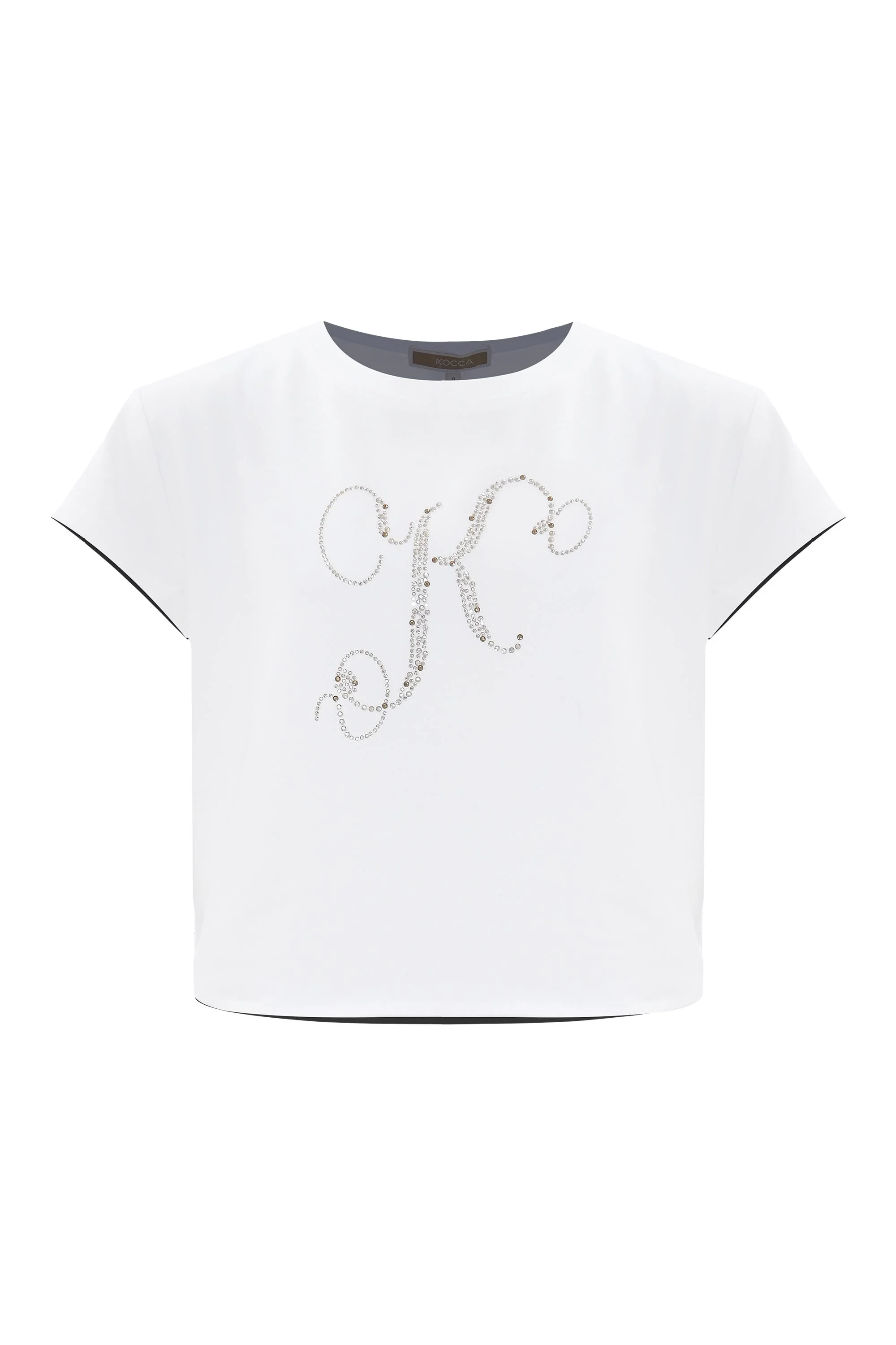 T-shirt con dettaglio lettering in strass - T SHIRT M/M VIDAL