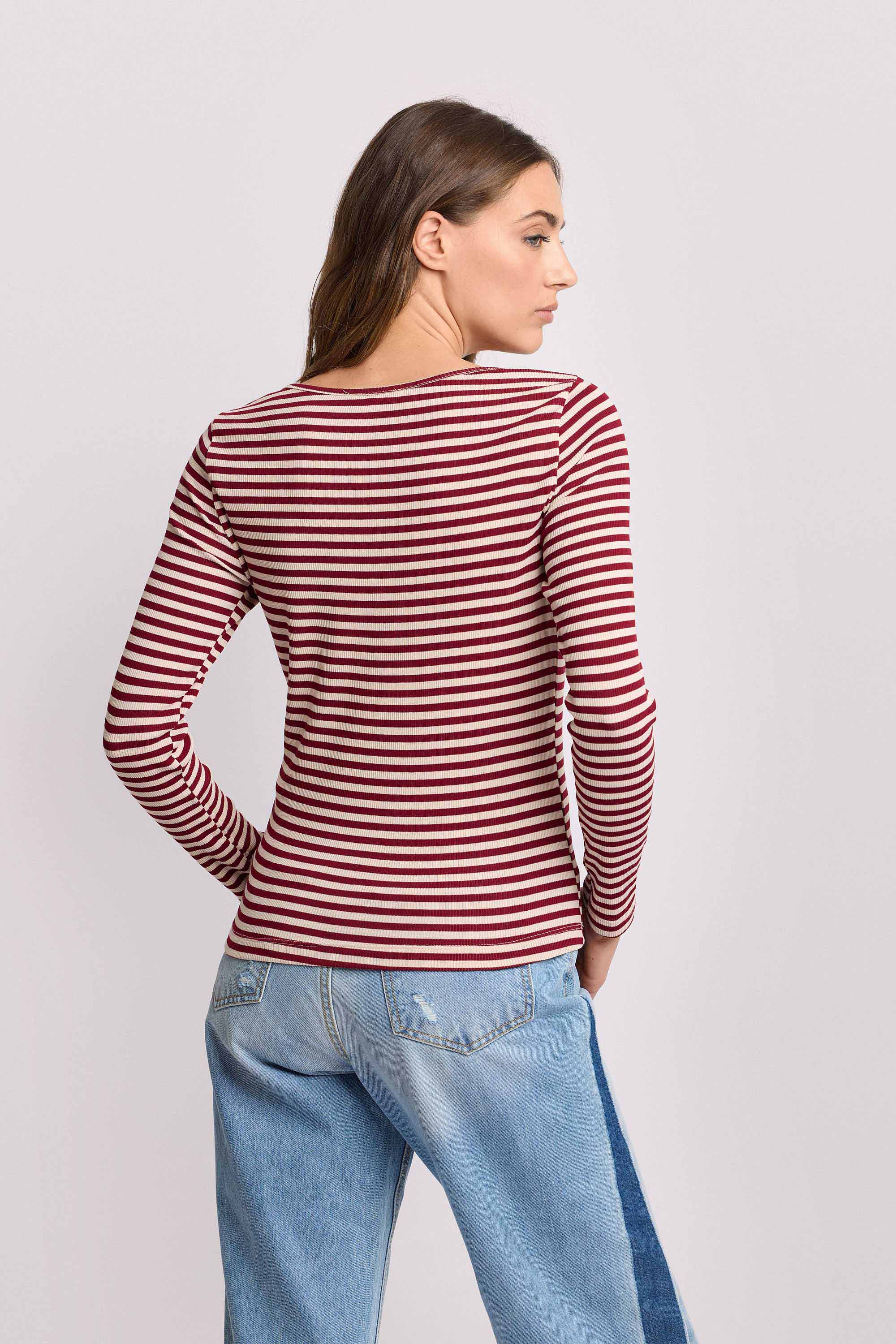 T-shirt fantasia a righe - T-SHIRT M/L BALTSAR - Image 3