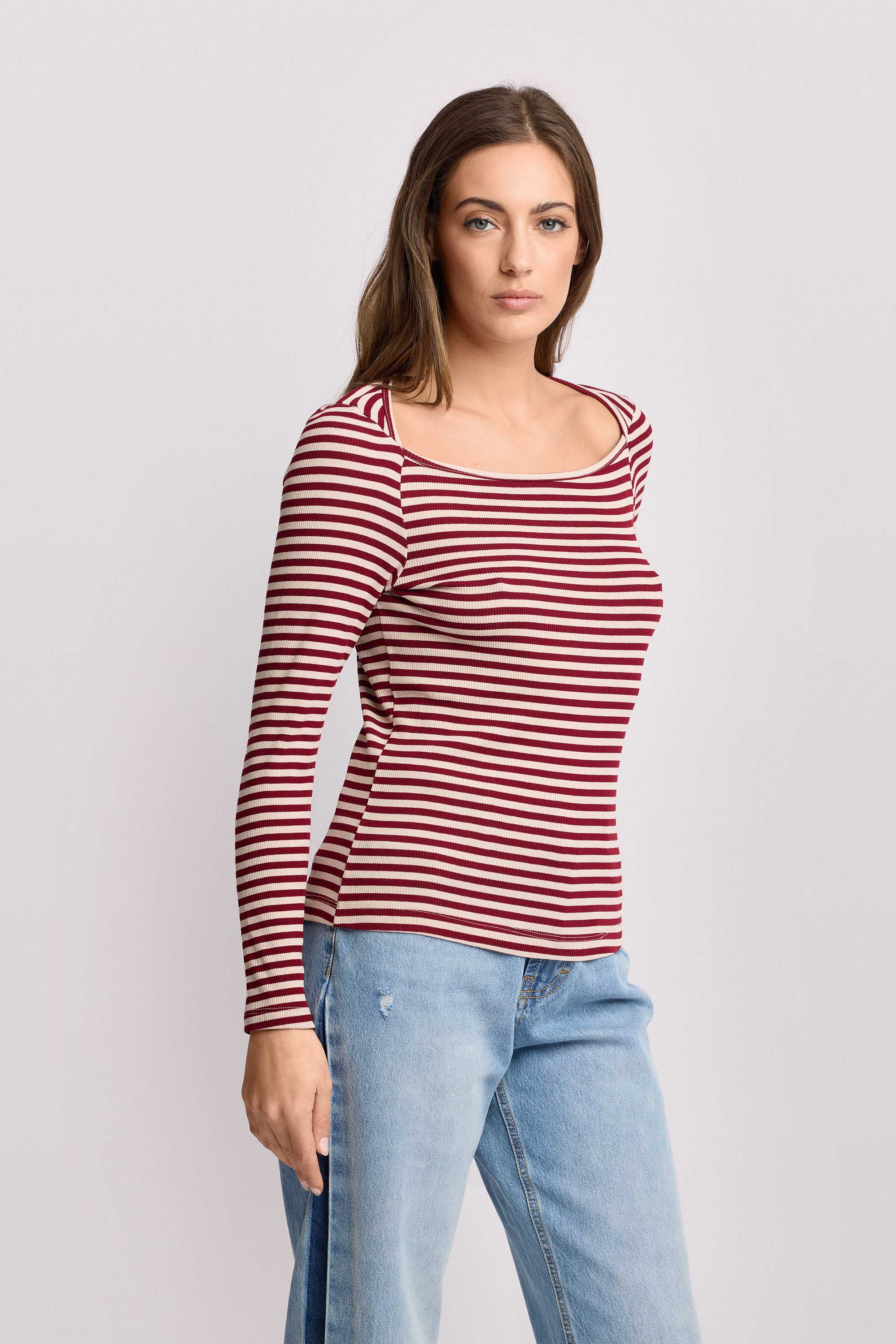 T-shirt fantasia a righe - T-SHIRT M/L BALTSAR - Image 4