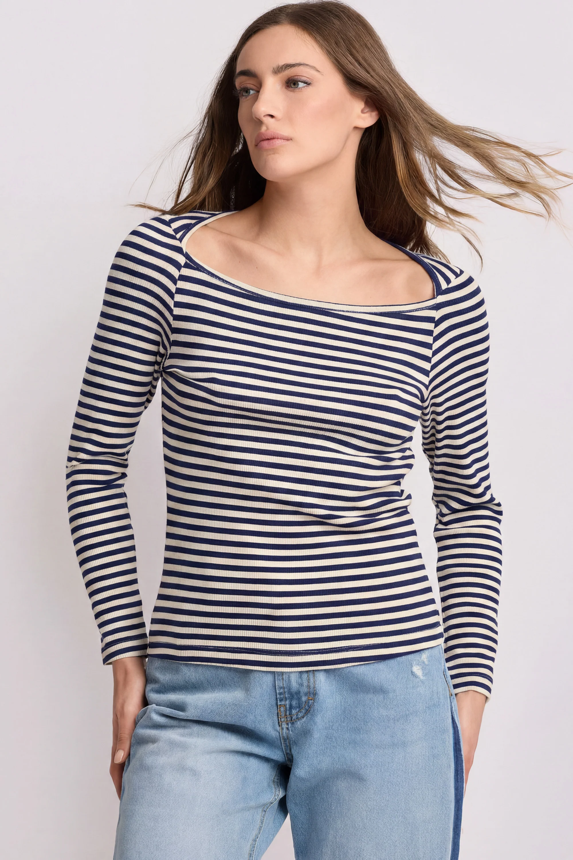 T-shirt fantasia a righe - T-SHIRT M/L BALTSAR - Image 5
