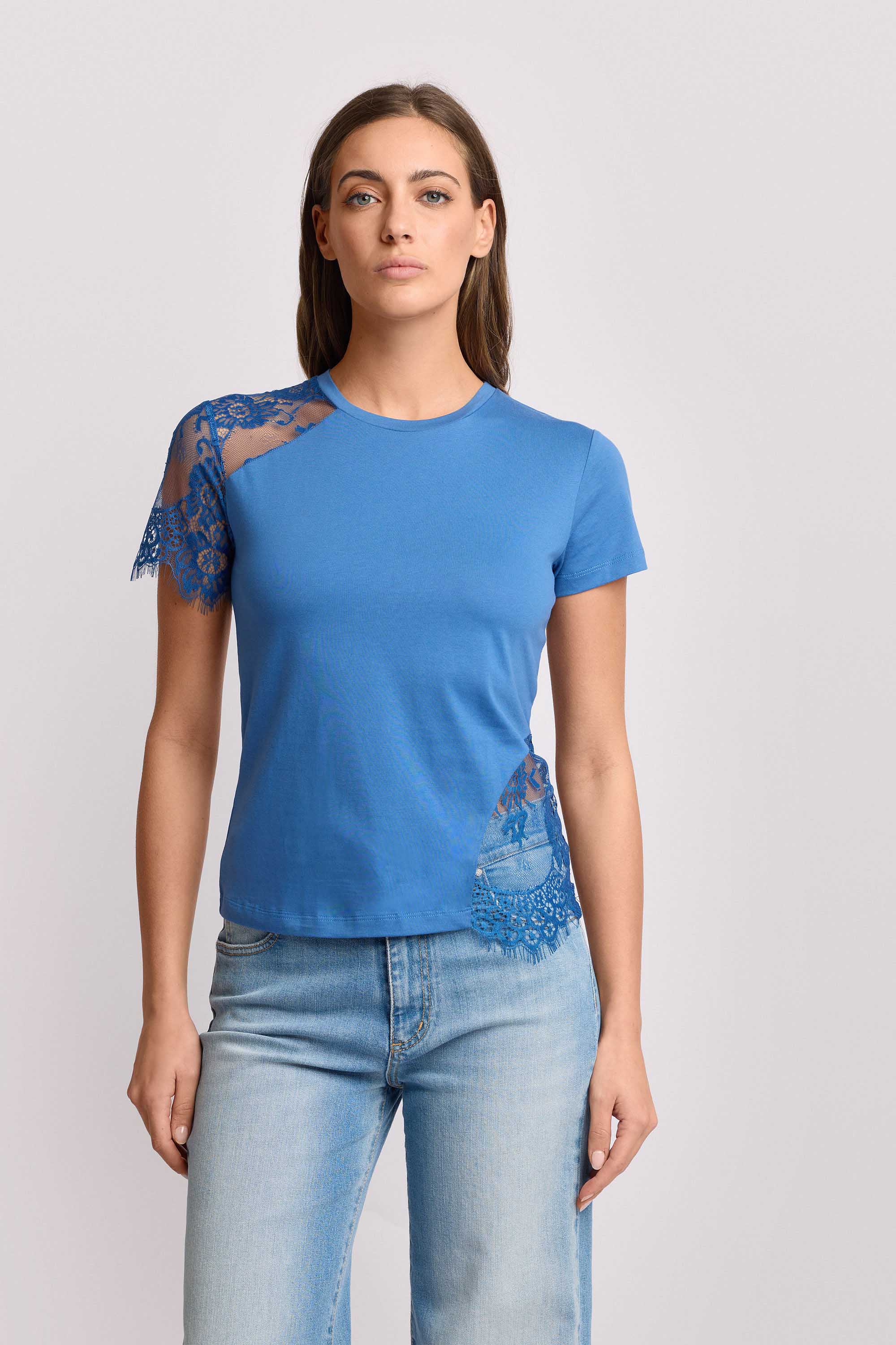 T-shirt con inserti in pizzo - T-SHIRT M/M FERMINA