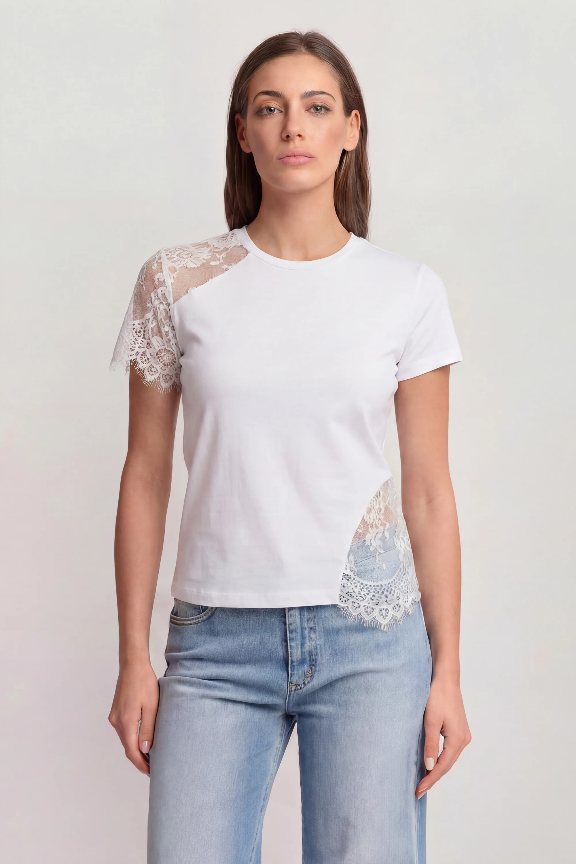 T-shirt con inserti in pizzo - T-SHIRT M/M FERMINA - Image 5