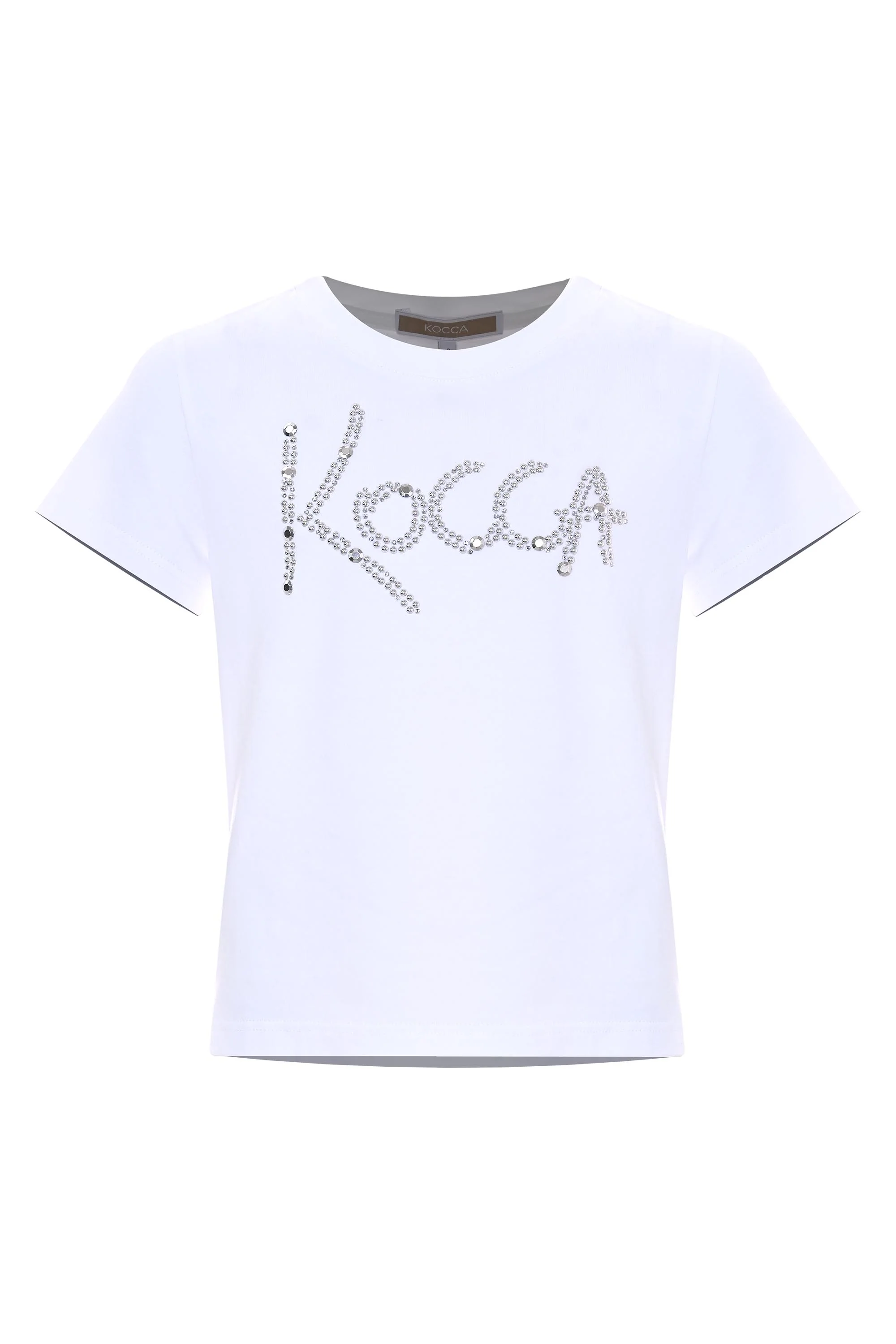 T-shirt con logo in strass e pietre - T SHIRT M/M UINA
