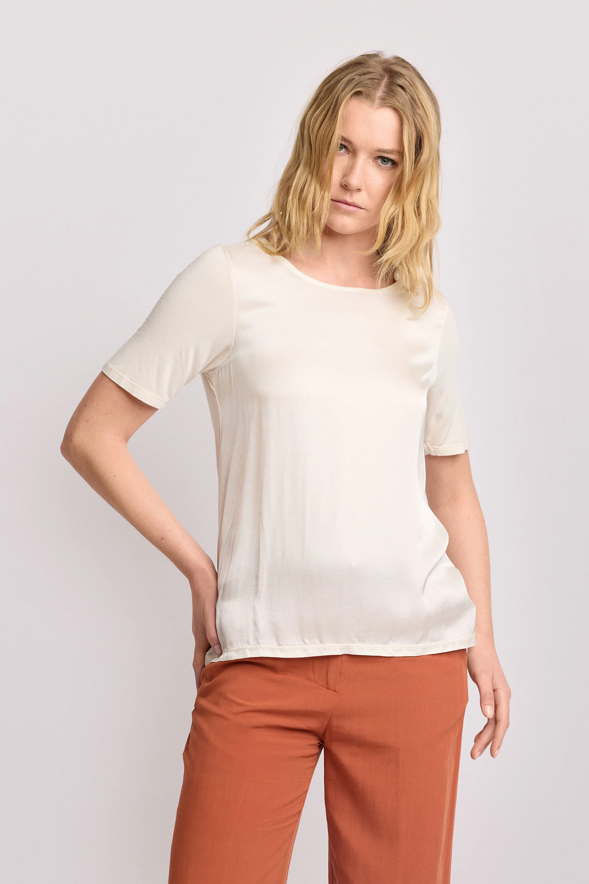 T-shirt minimal in viscosa - T-SHIRT M/M KEADDA