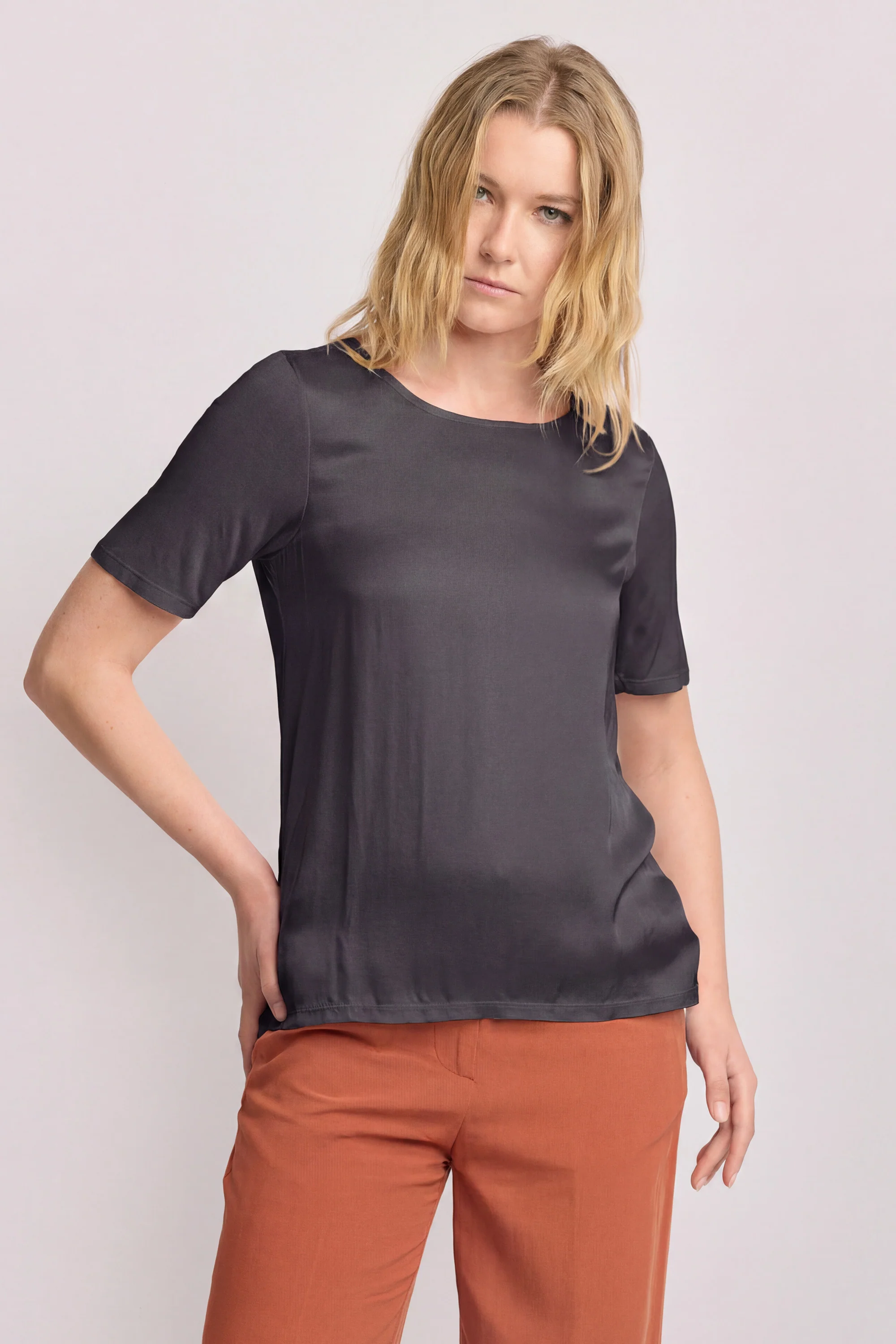 T-shirt minimal in viscosa - T-SHIRT M/M KEADDA - Image 5