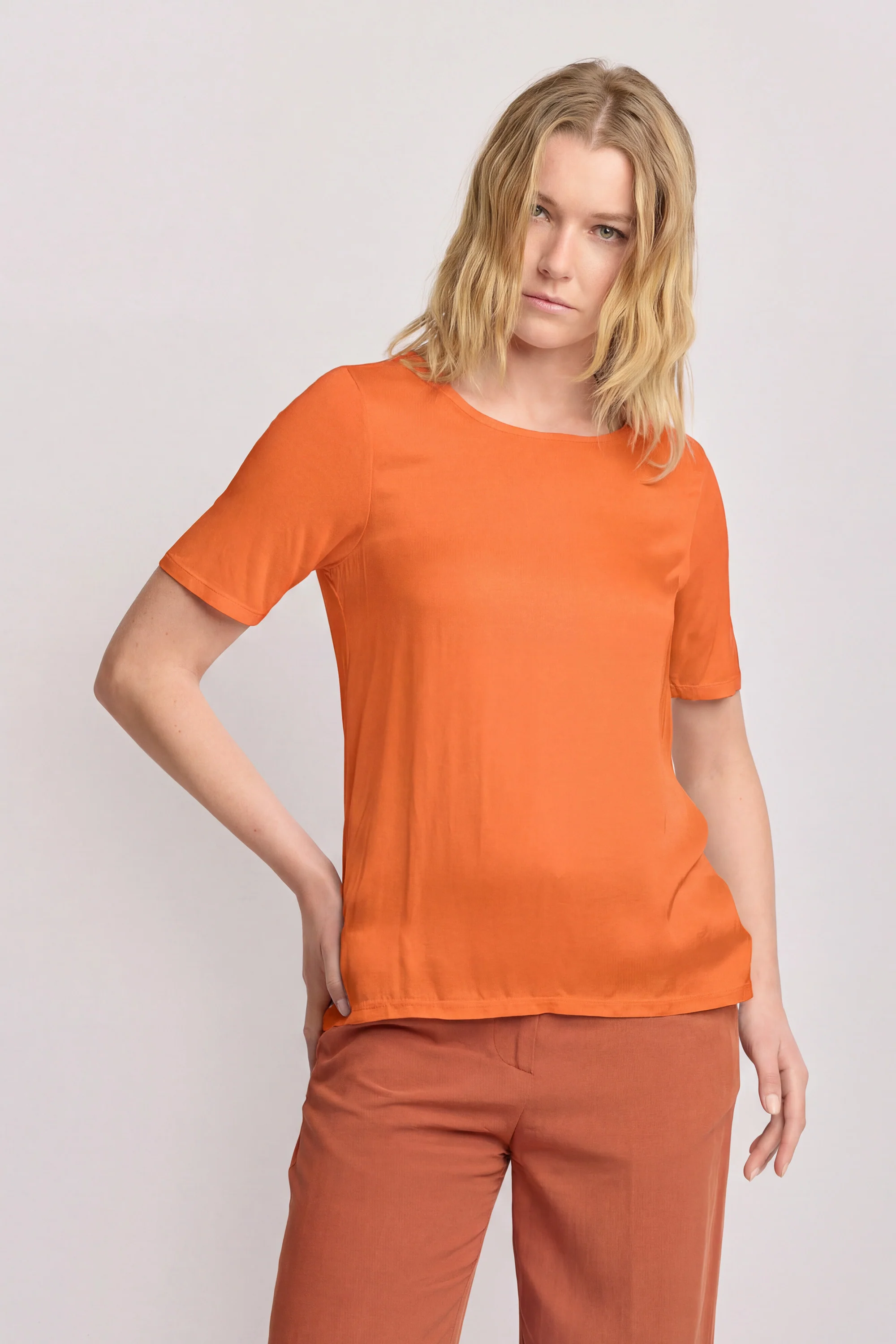 T-shirt minimal in viscosa - T-SHIRT M/M KEADDA - Image 6