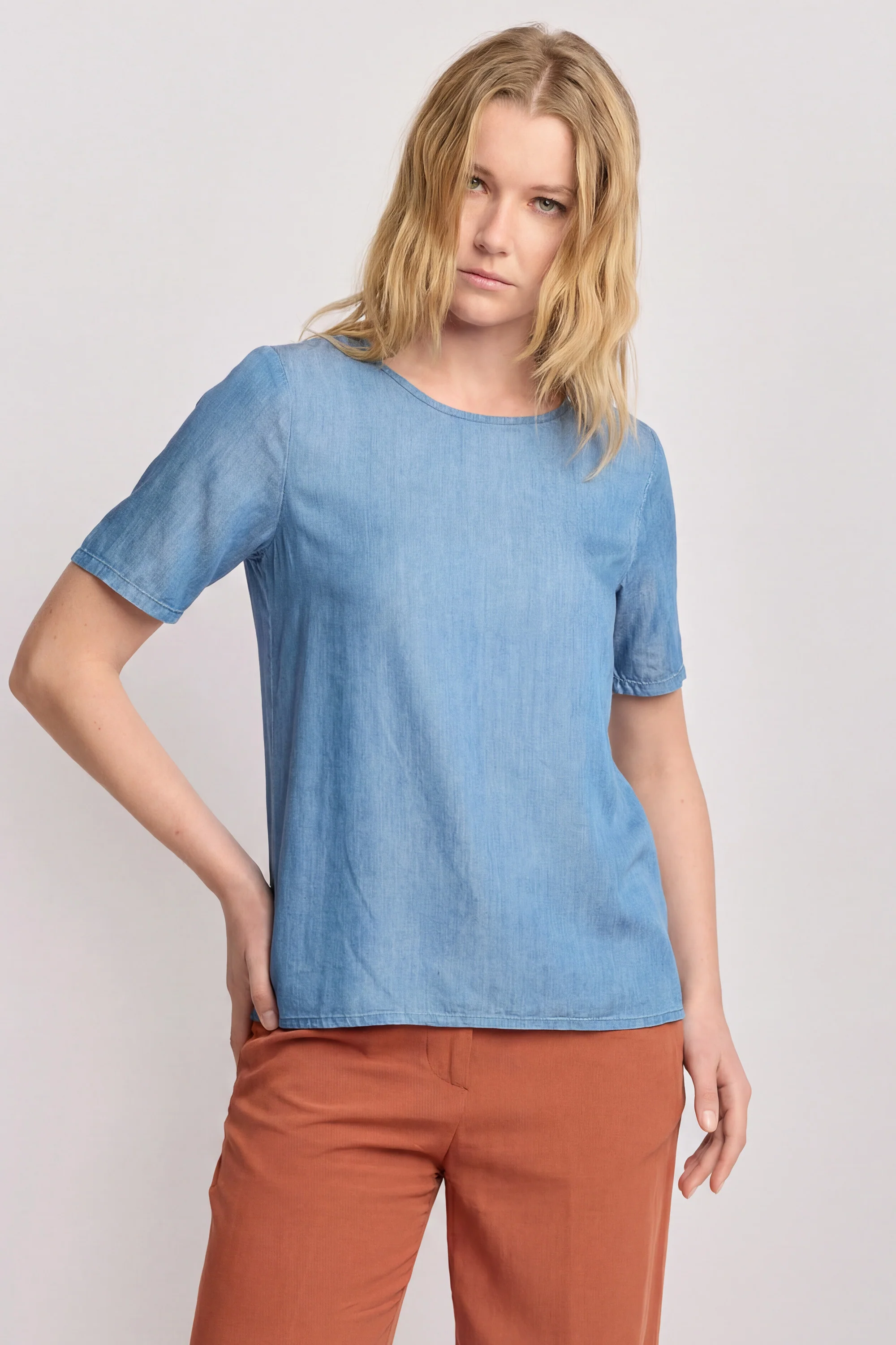 T-shirt minimal in viscosa - T-SHIRT M/M KEADDA - Image 8