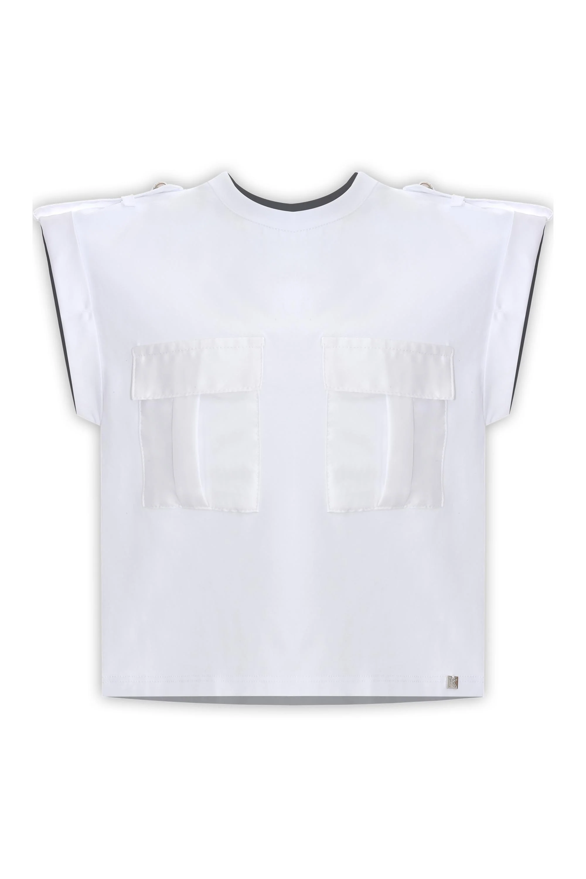 T-shirt con mostrine e bottone - T SHIRT M/M TOMMY