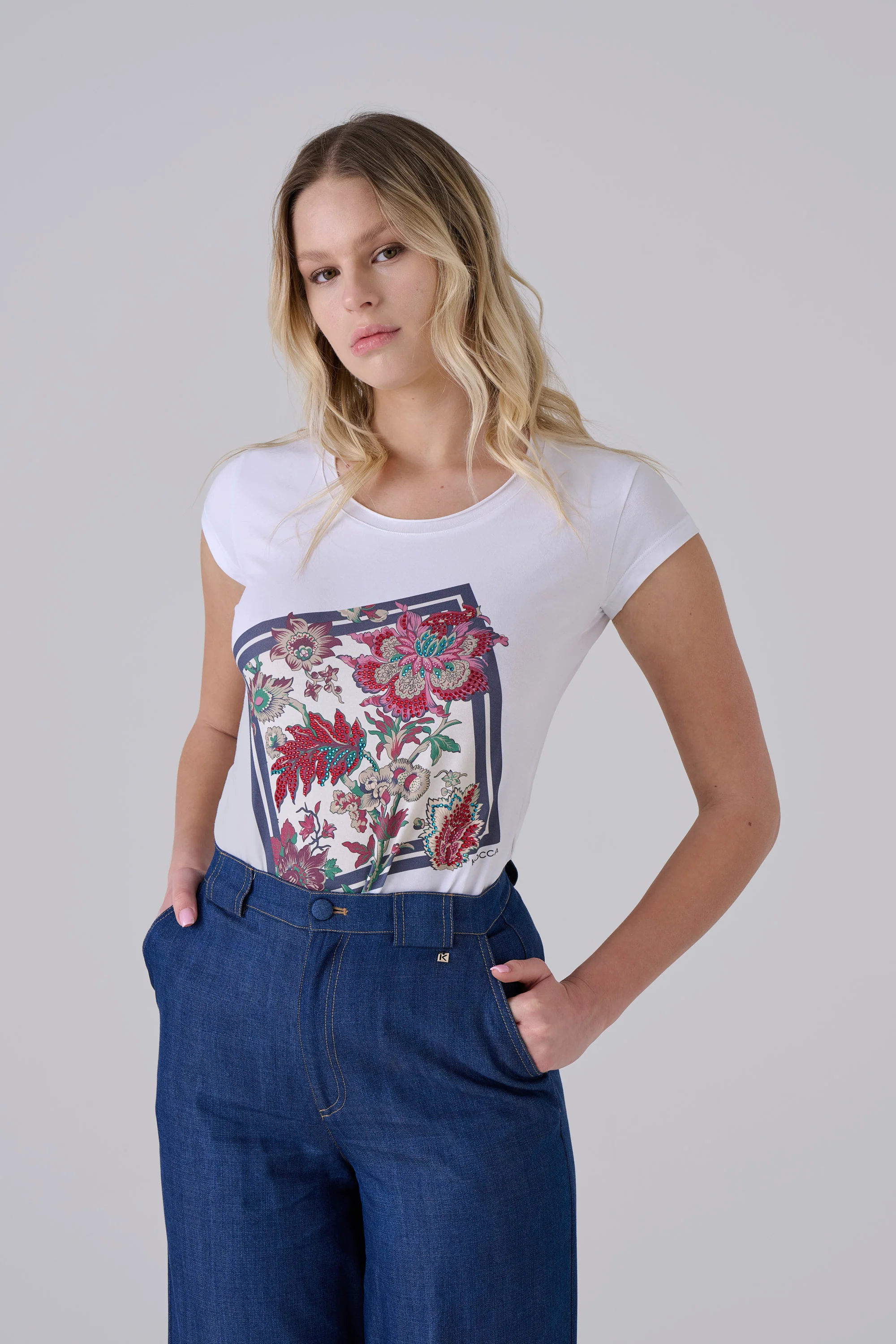 T-shirt stampa floreale - T SHIRT M/M FELICITIASX