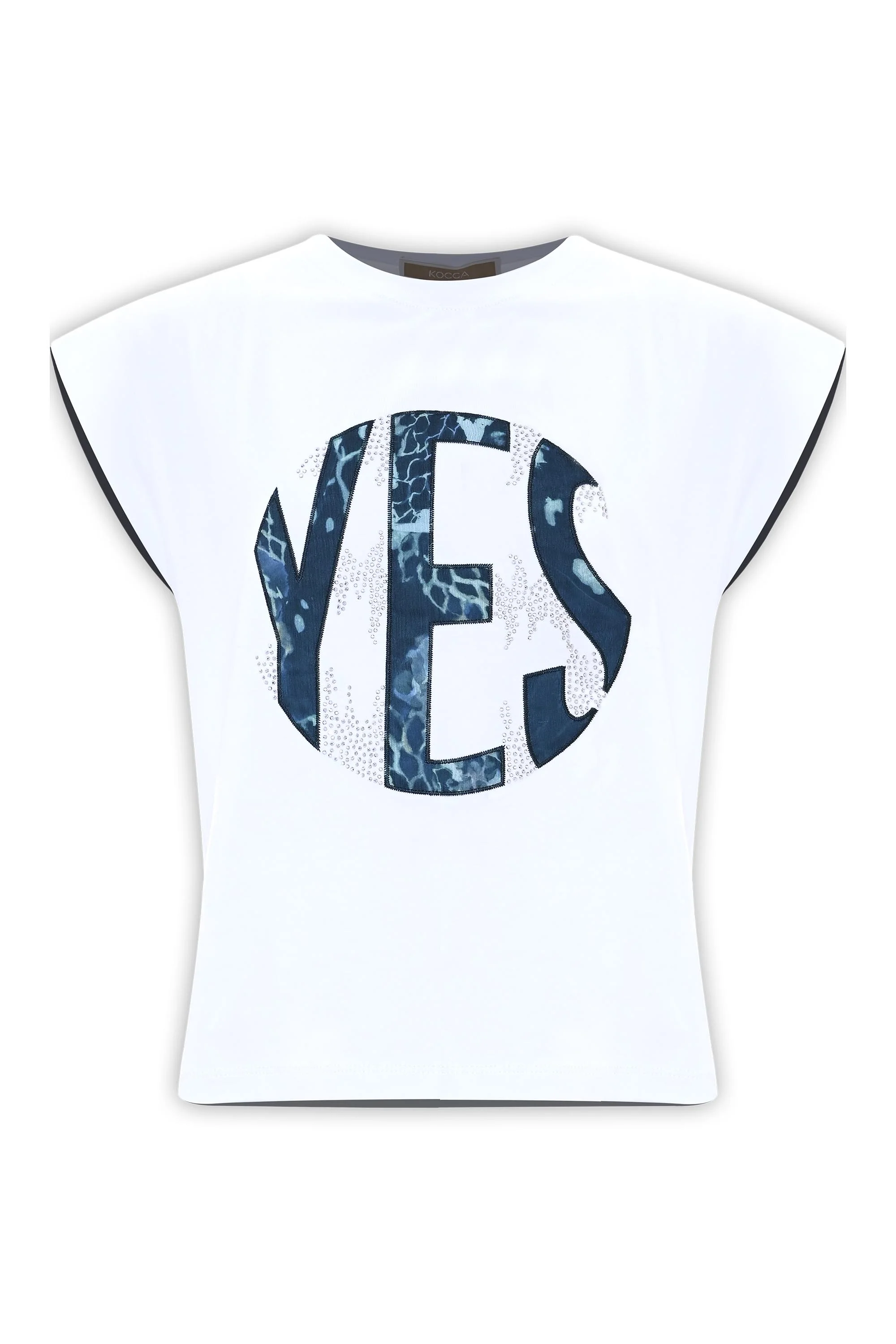 T-shirt con stampa lettering animalier - T SHIRT SM IVIO