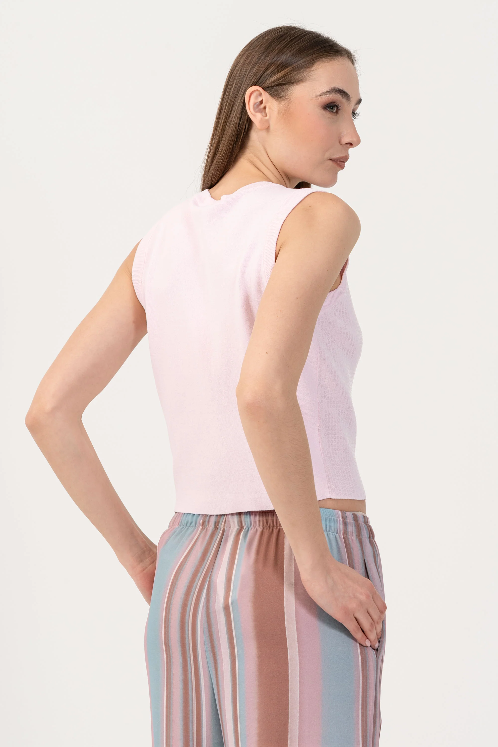 Top cropped con paillettes - TOP BRIGITTEX - Image 4