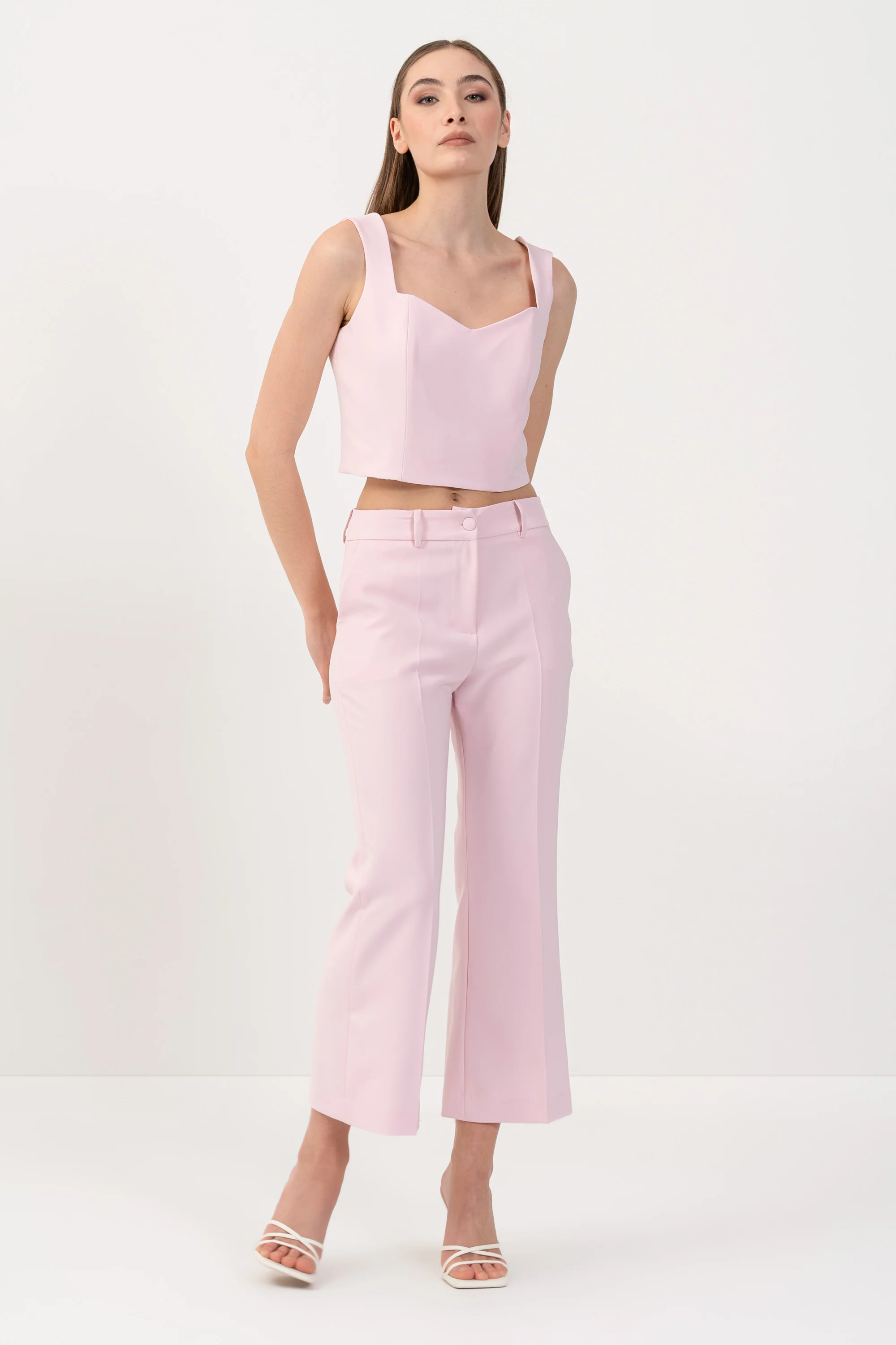 Top cropped con scollo a cuore - TOP STECCOX-E - Image 2