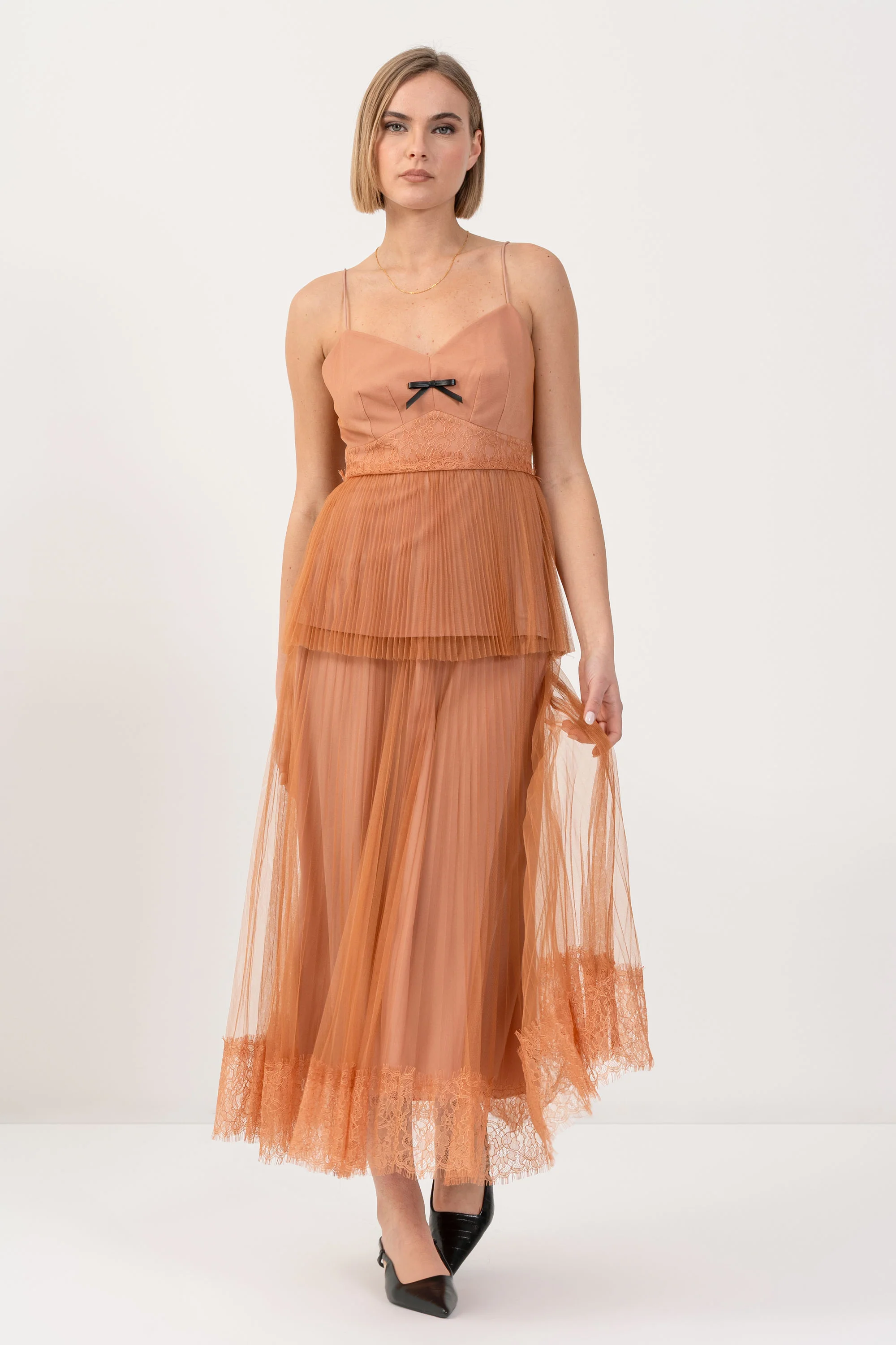 Top elegante con tulle plissé - TOP KATHYCROX - Image 2