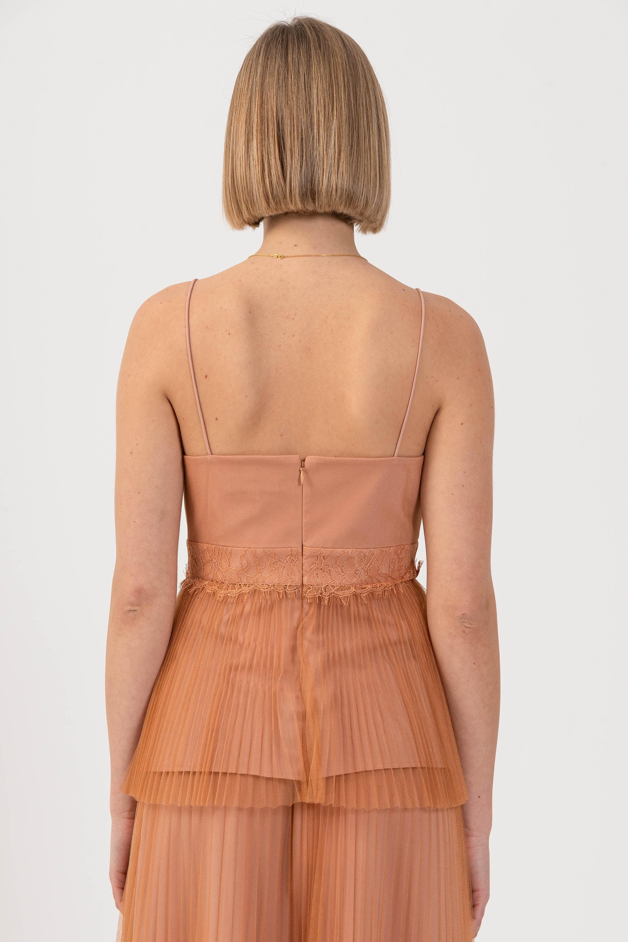 Top elegante con tulle plissé - TOP KATHYCROX - Image 4
