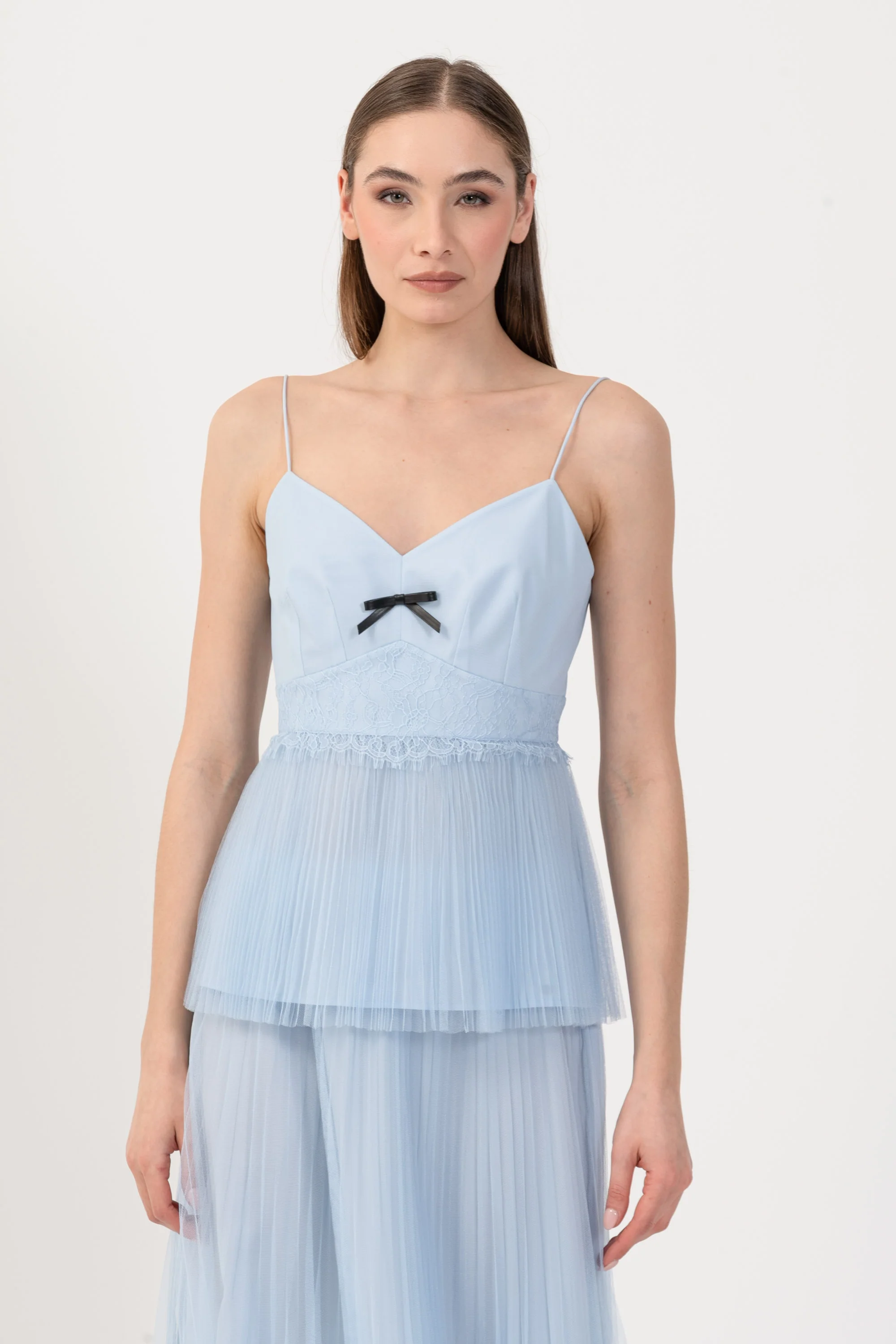 Top elegante con tulle plissé - TOP KATHYCROX - Image 5