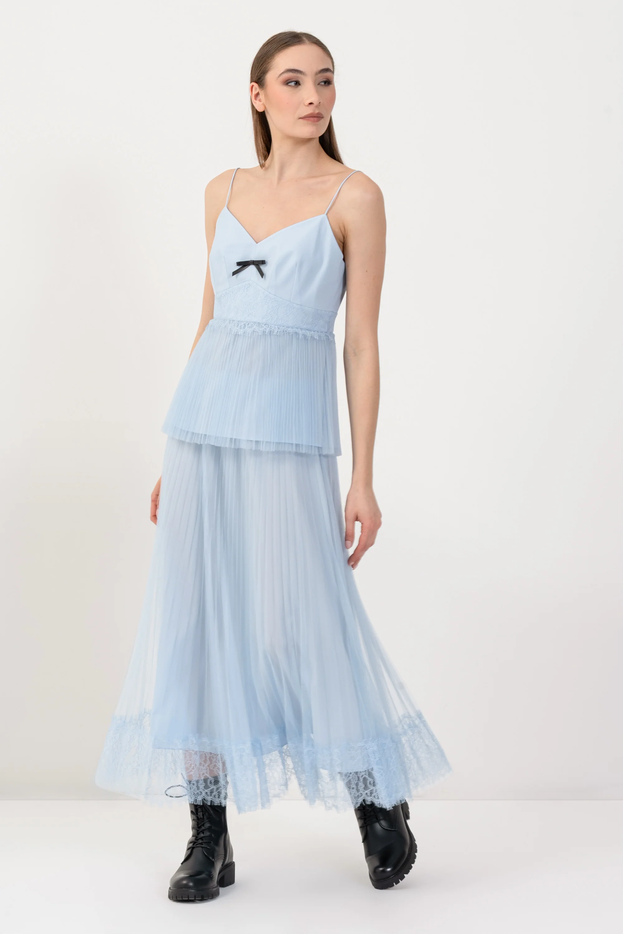 Top elegante con tulle plissé - TOP KATHYCROX - Image 6