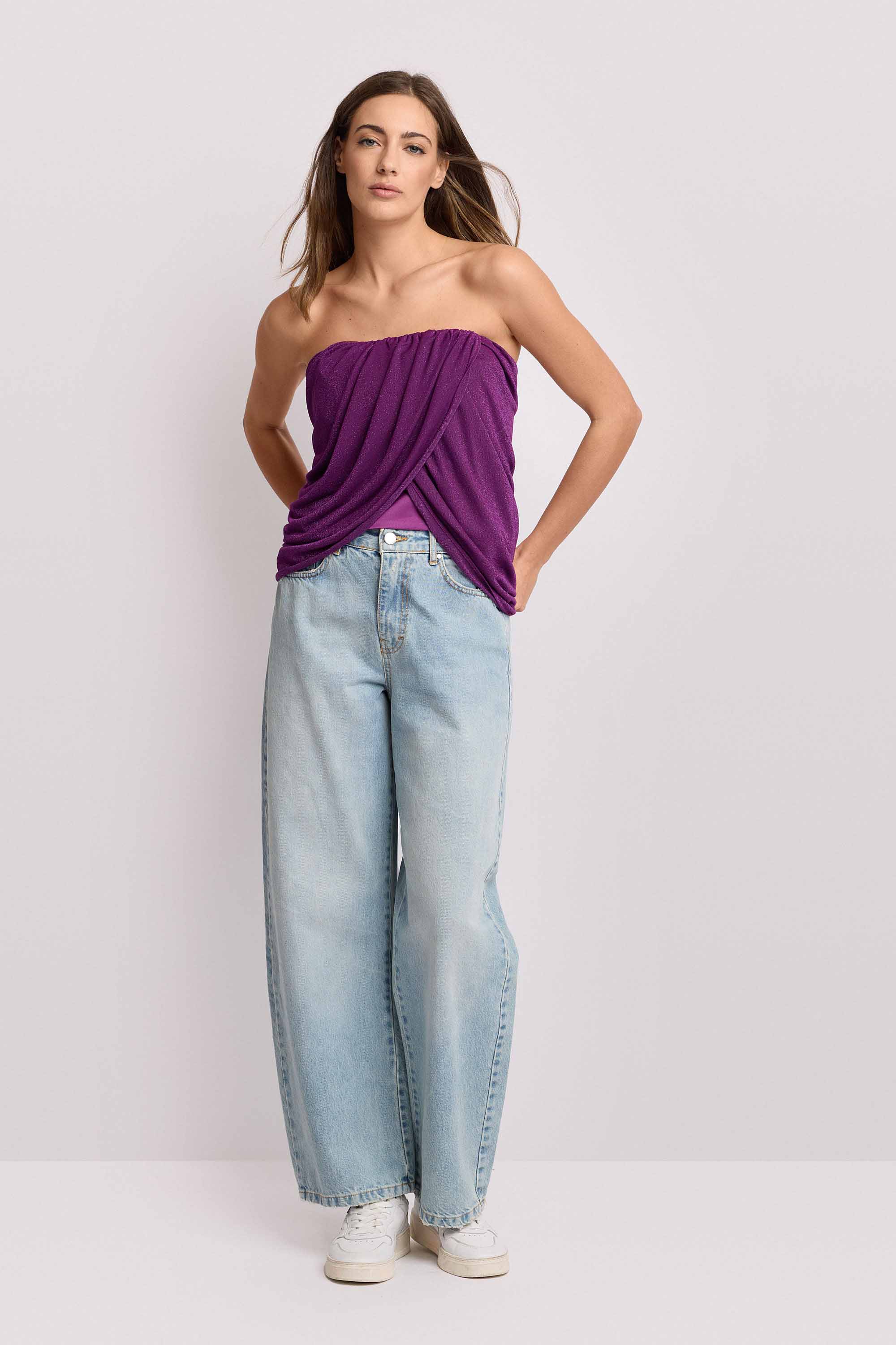Top a fascia con drappeggi - Top KALLINICA - Image 2