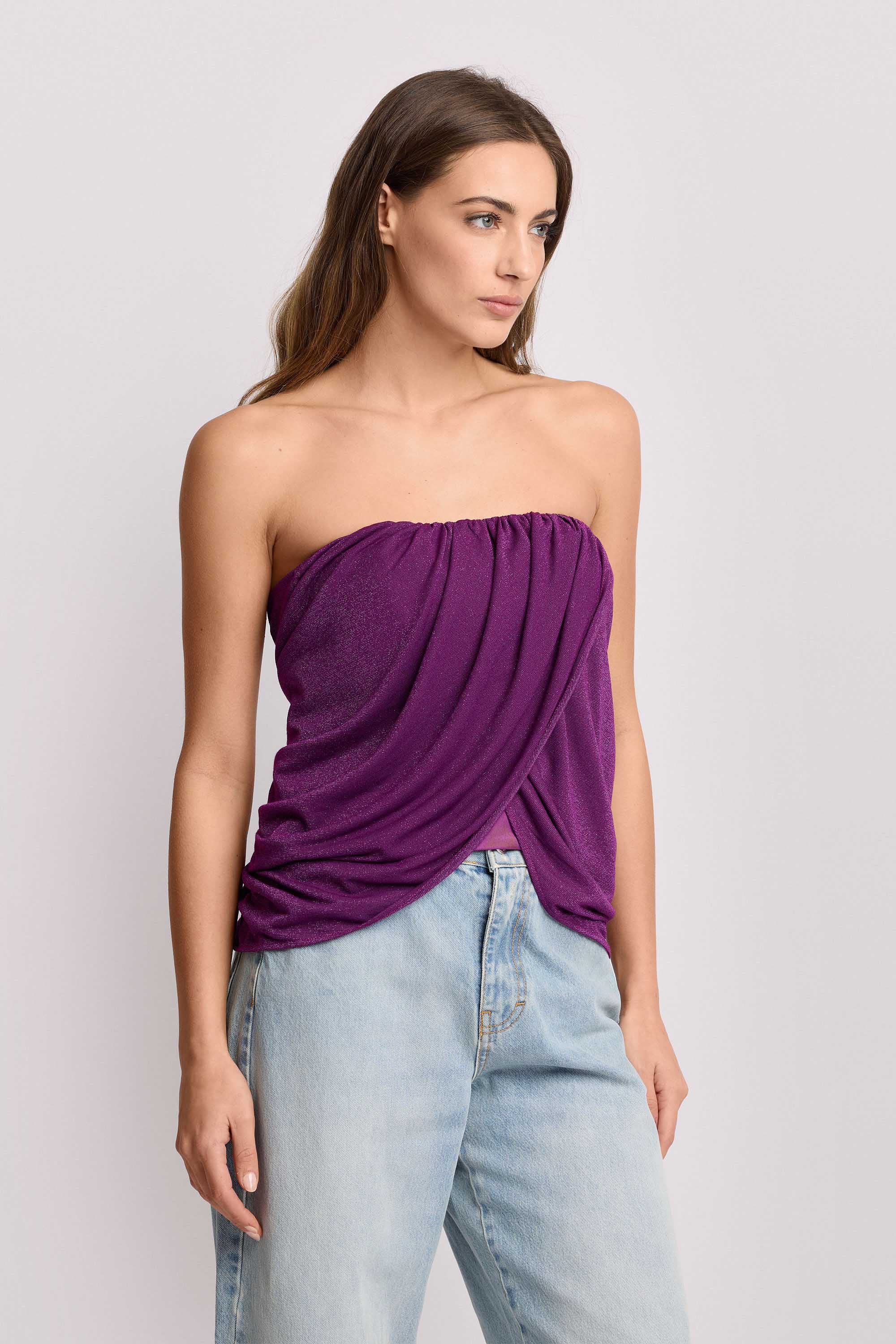 Top a fascia con drappeggi - Top KALLINICA - Image 4