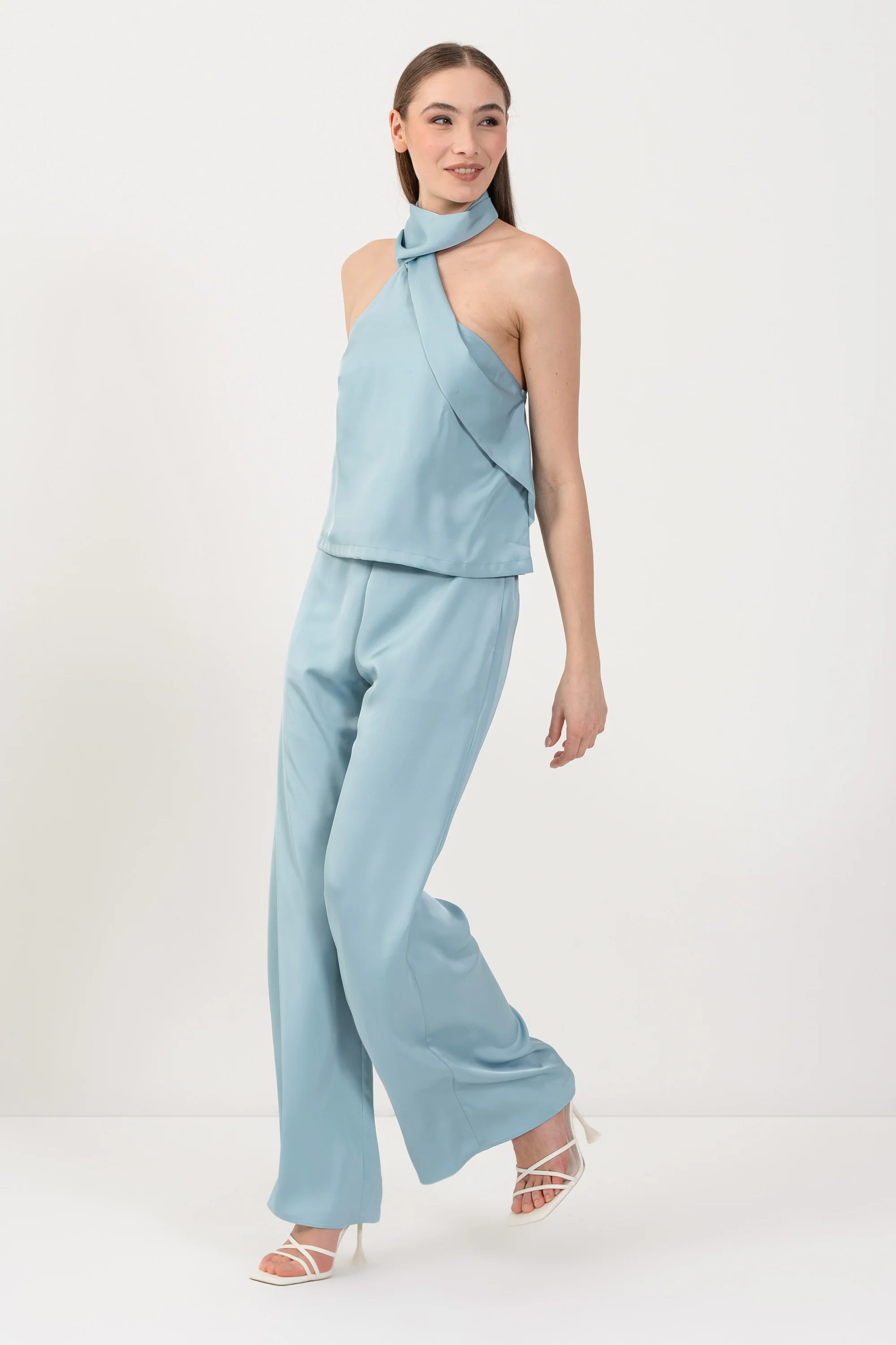Top con fascia e scollo a incrocio - TOP ROSELINEX - Image 2