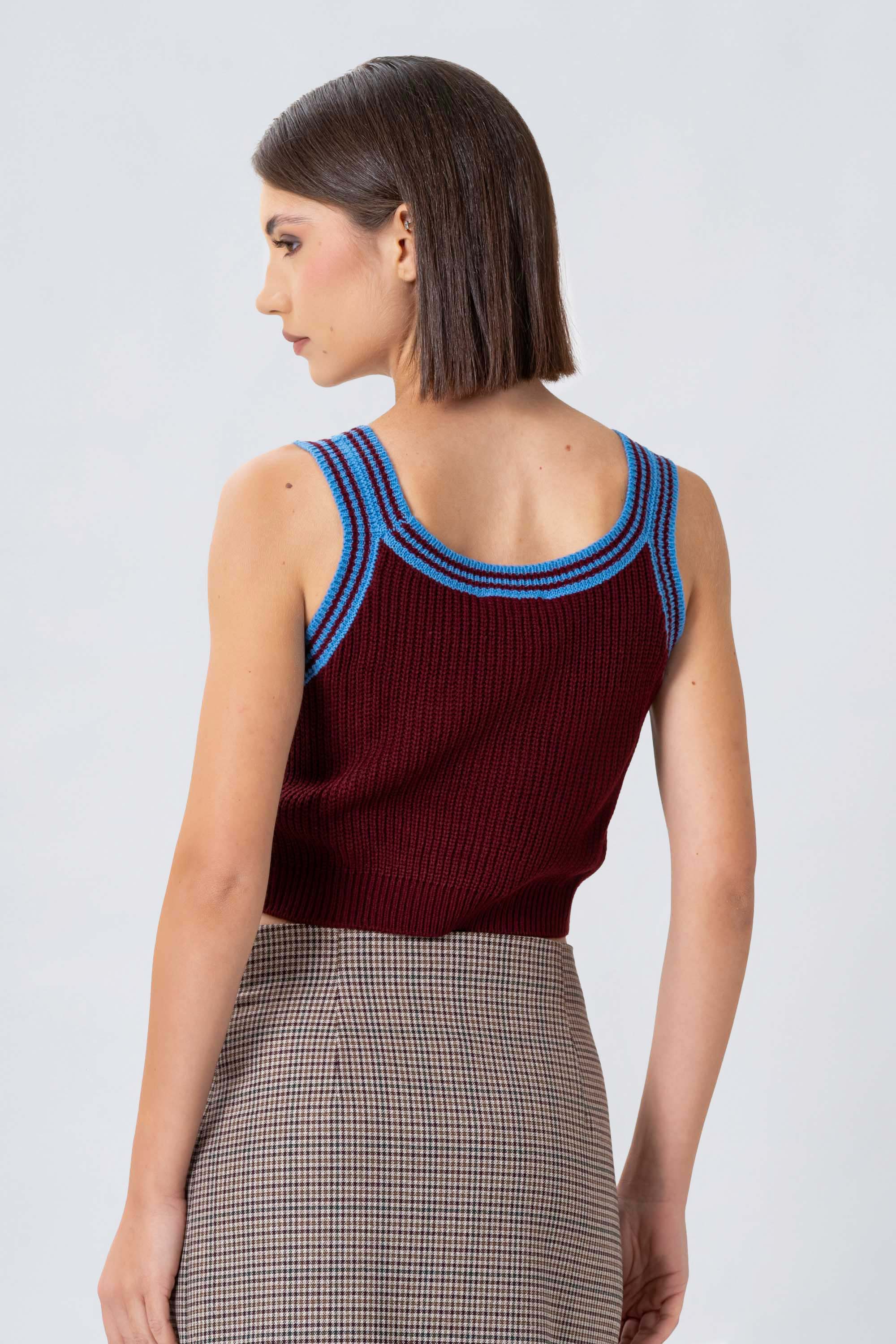 Top in maglia a costine - Top In Maglia QUINTAX - Image 8