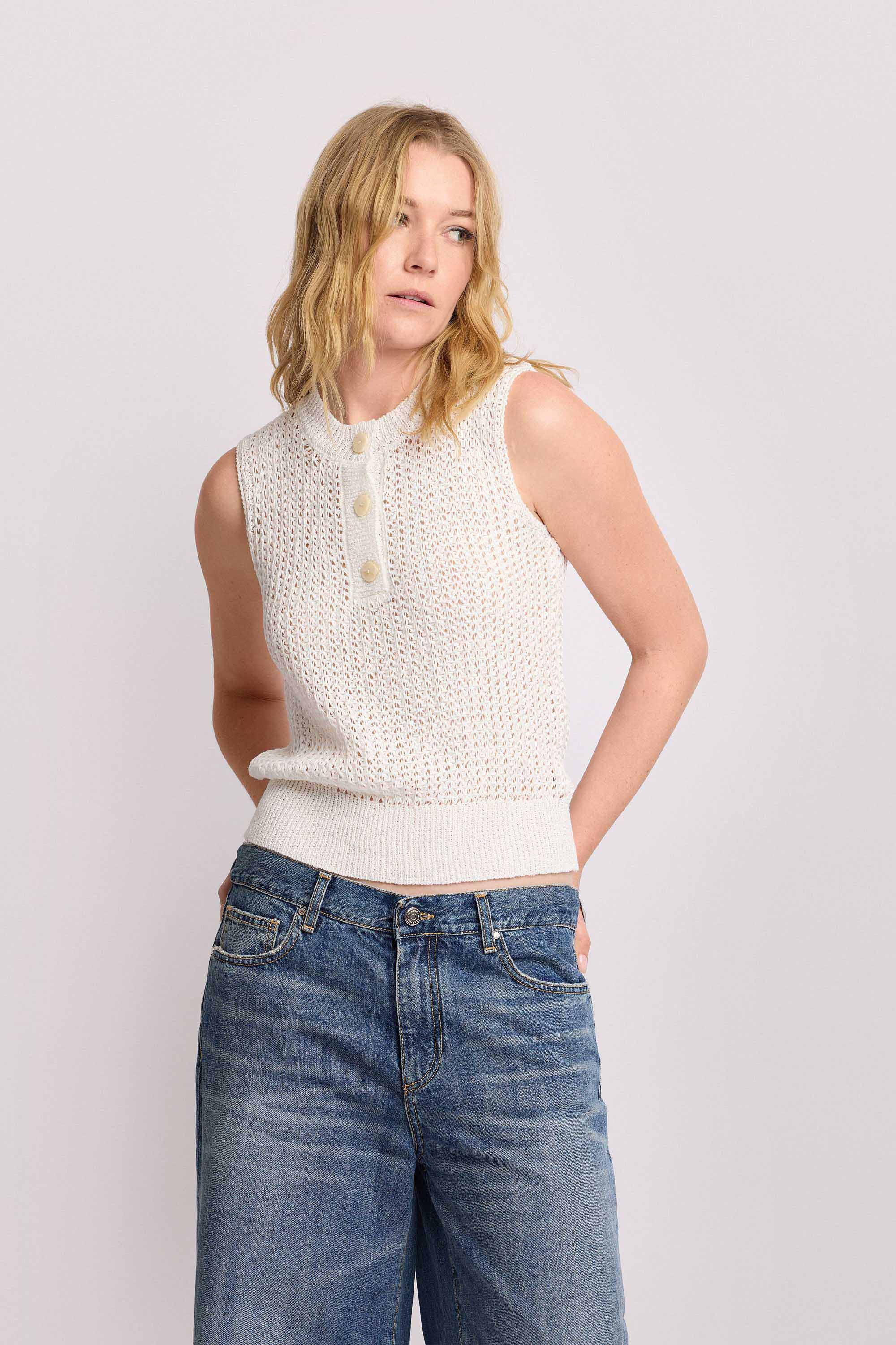 Top in maglia lavorata - MAGLIA S/M FRANKA
