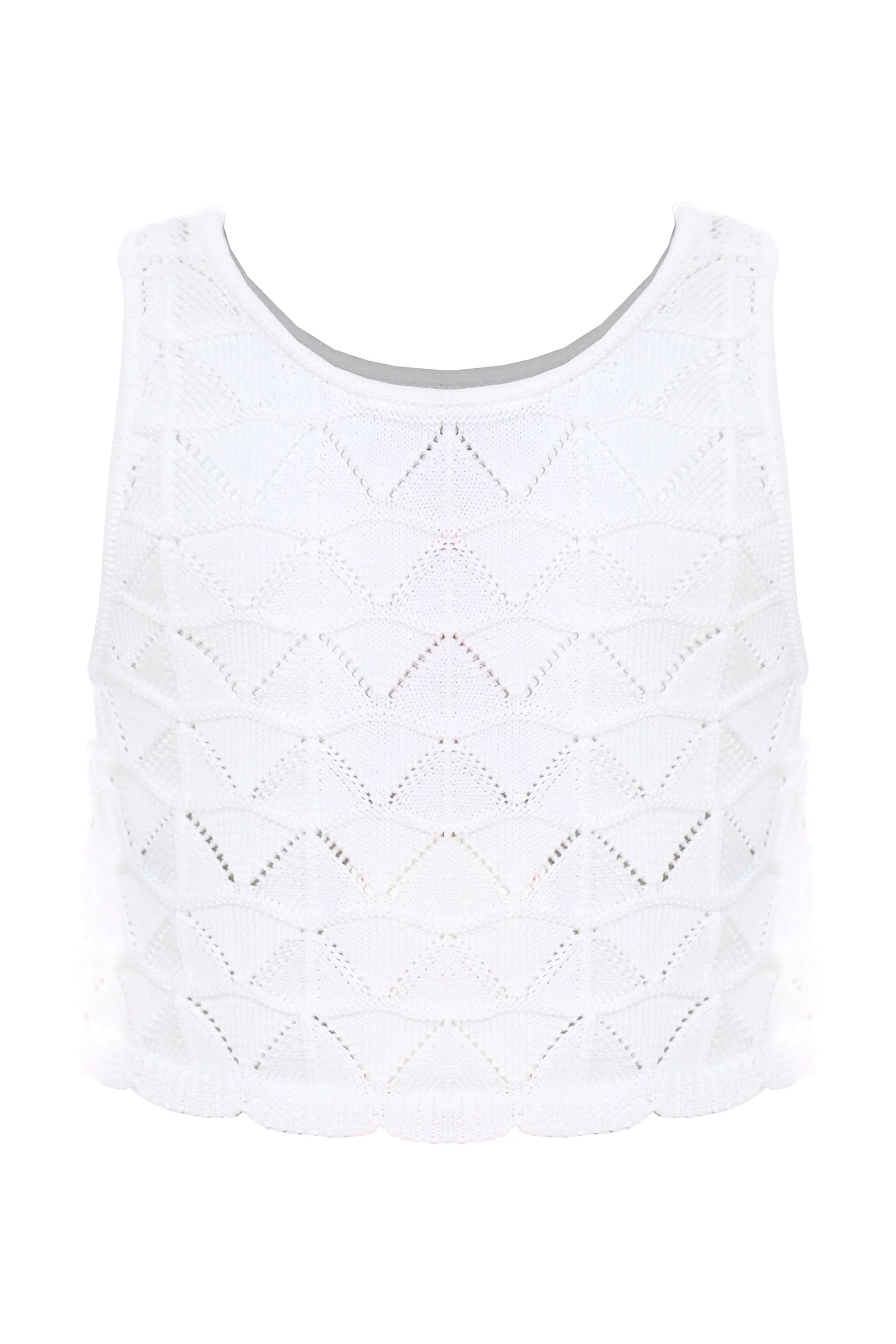 Top in maglia lavorazione crochet - TOP MAGLIA ZANIRA
