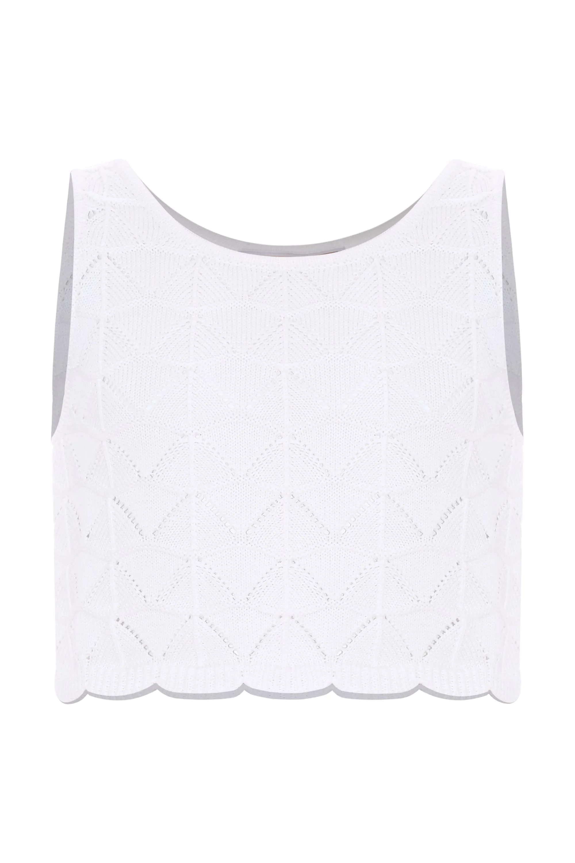 Top in maglia lavorazione crochet - TOP MAGLIA ZANIRA - Image 2
