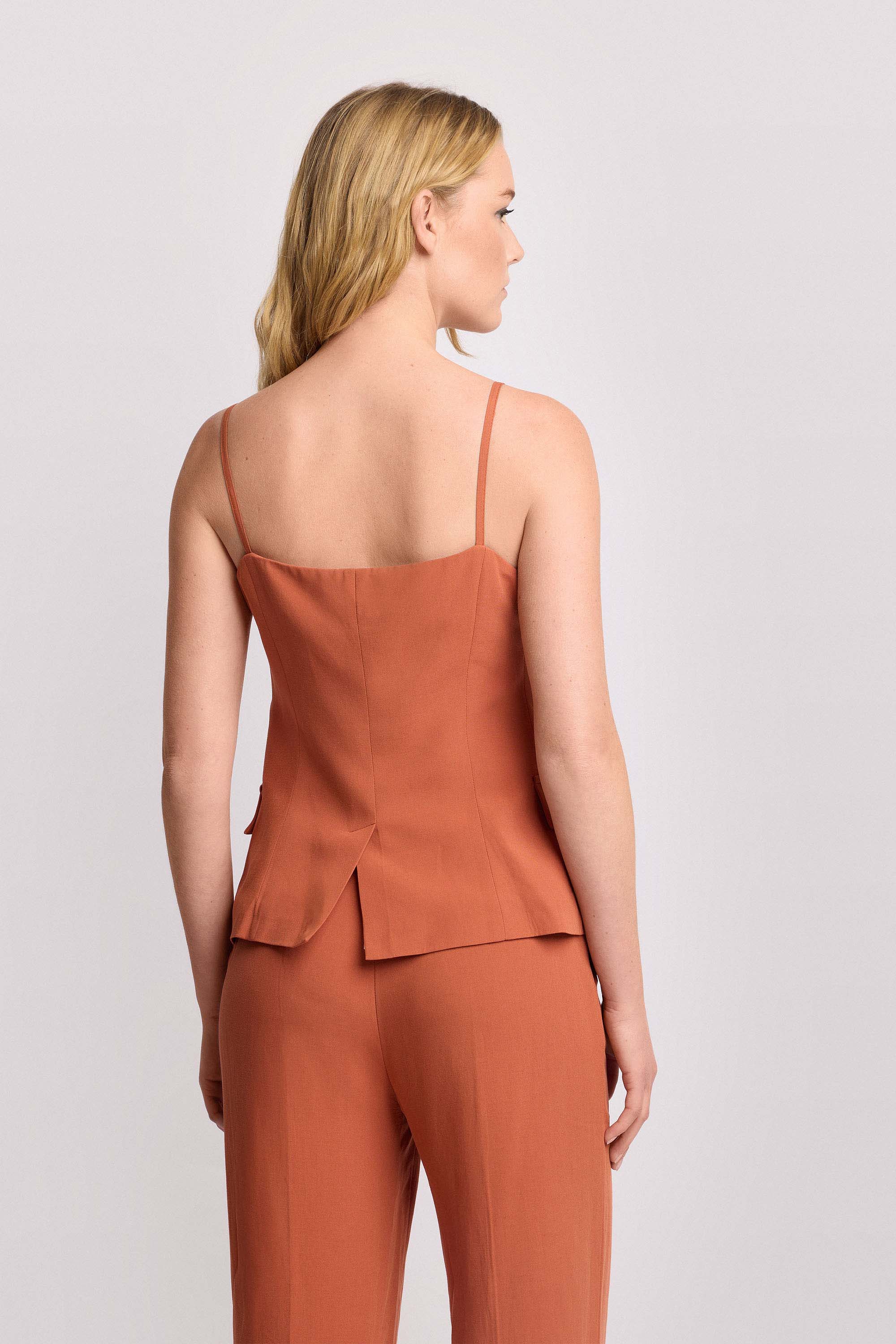 Top sartoriale con spalline e bottoni - TOP MENNA - Image 3